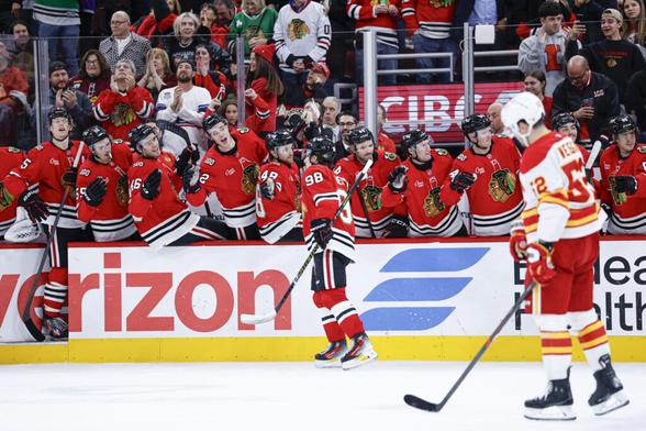 Bedard's Second Hat Trick Leads Blackhawks to 5-2 Win Over Flames - The Hockey Writers - NHL News