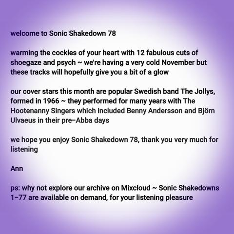 ~ Sonic Shakedown 78 Post ~ 
... keeping you warm ... 

tap the linktree in our profile or the link in-post