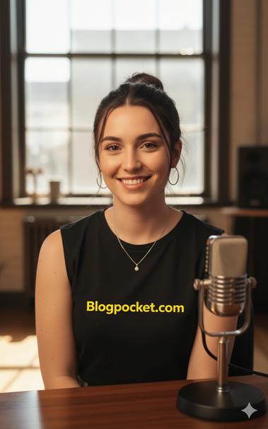 Lucía 3.0, grabando un videopodcast.