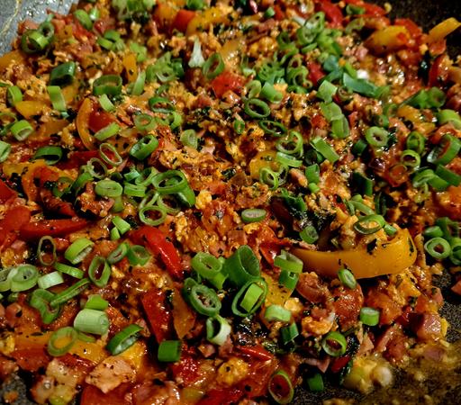 Spanisches Omelett, Piperrada