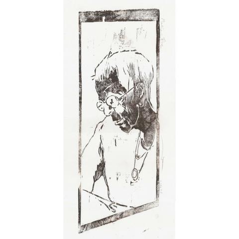 Gravure sur bois, portrait de Marie-Eve, membre de l'asso de gravures.