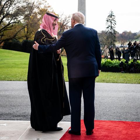 President Trump welcomed Crown Prince Mohammed bin Salman of Saudi Arabia to the White House on Tuesday.