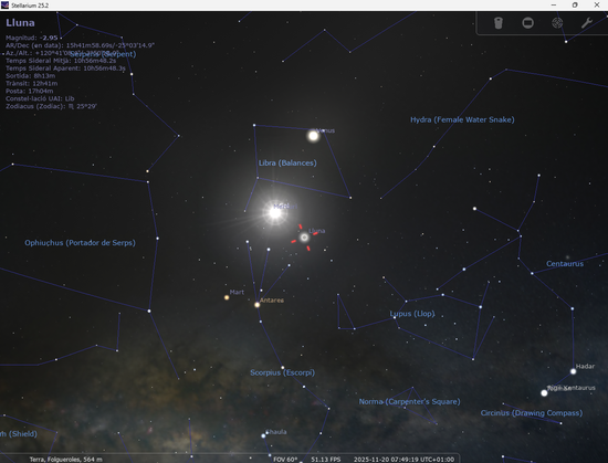 Imatge del màxim apropament de la Lluna al Sol durant la Lluna Nova.