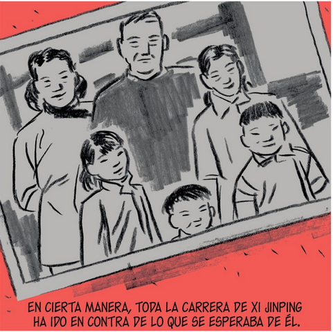 Fragmento de la historieta sobre XI JINPING para EL PAIS