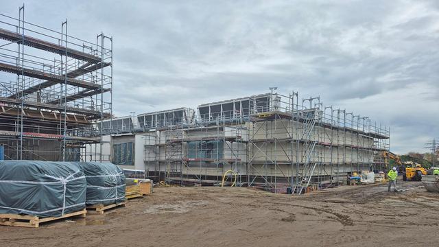 Foto: Die Baustelle des Rechenzentrums in Rellingen