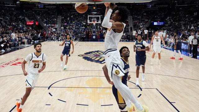 Jokic's triple-double and Watson's career-high 32 points push the Nuggets past the Pelicans, 125-118