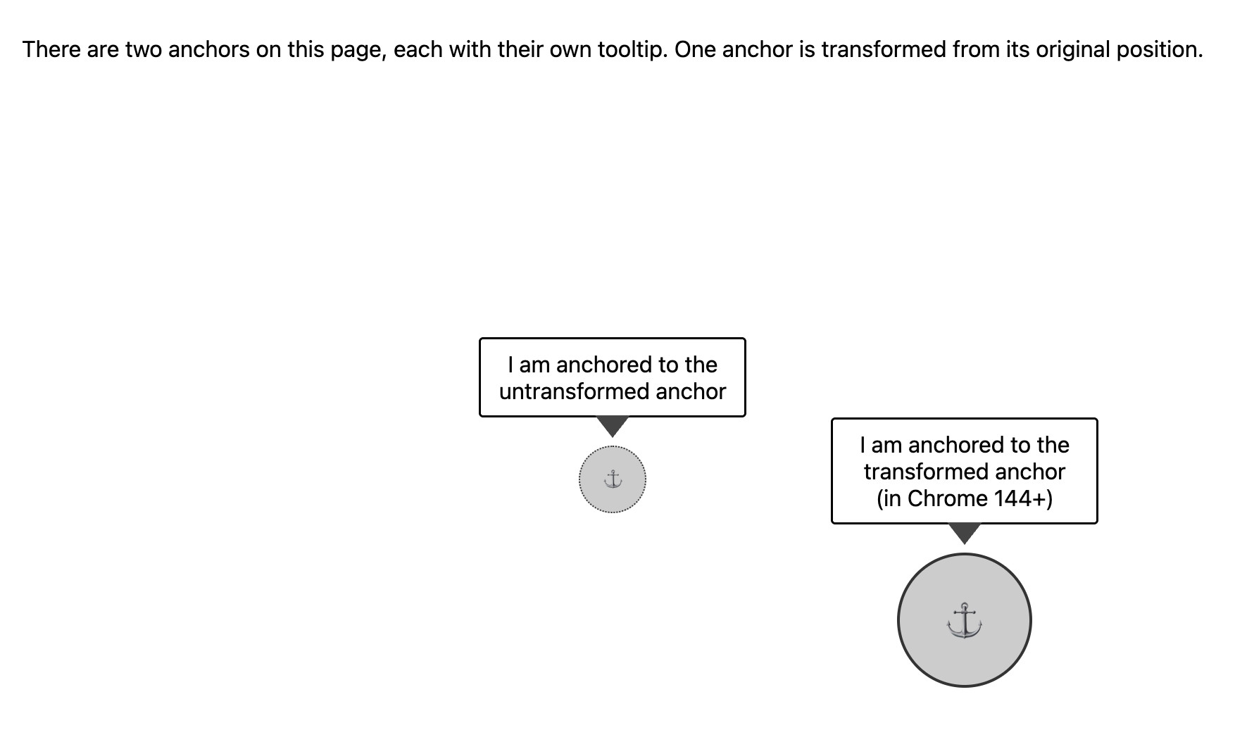 Screenshot of the demo taken in Chrome 144