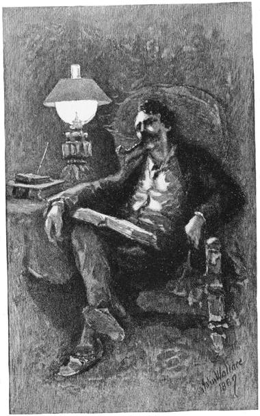 POEM:
WITH PIPE AND BOOK.

With Pipe and Book at close of day,
Oh, what is sweeter, mortal, say?
It matters not what book on knee,
Old Izaak or the Odyssey,
It matters not meerschaum or clay.

And though one's eyes will dream astray,
And lips forget to sue or sway,
It is "enough to merely be,"
With Pipe and Book.

What though our modern skies be gray,

As bards aver, I will not pray

For "soothing Death" to succor me,

But ask this much, O Fate, of thee,

A little longer yet to stay

With Pipe and Book.

RICHARD LE GALLIENNE.