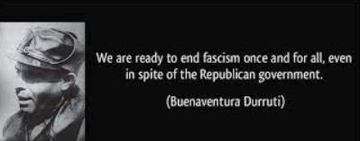 The accompanying image of Durruti, with his quote, “We are ready to end fascism once and for all, even in spite of the Republican government,” seems almost as if he was speaking directly to Americans in 2024.