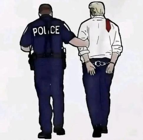 Trump being arrested
