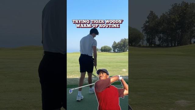 Tiger Woods’ Warm Up Routine! During his prime. #golf #golfer #golfswing #tigerwoods #golflife