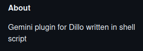 About Gemini plugin for Dillo written in shell script