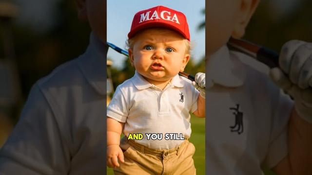 Baby Trump vs Nancy Pelosi on the Golf Course!