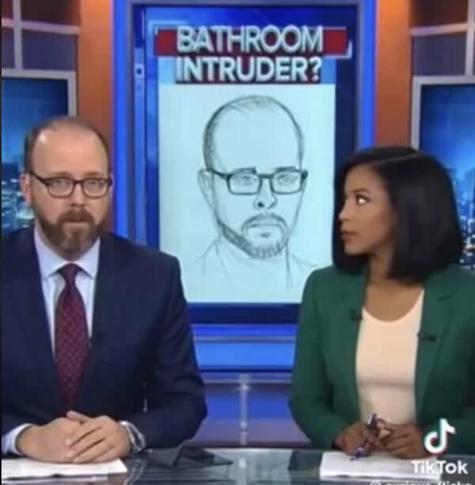 Bathroom intruder- pic looks like news anchor