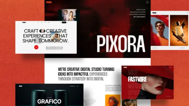 Pixora WordPress Theme for Creative Agencies & Portfolios by AQLOVA