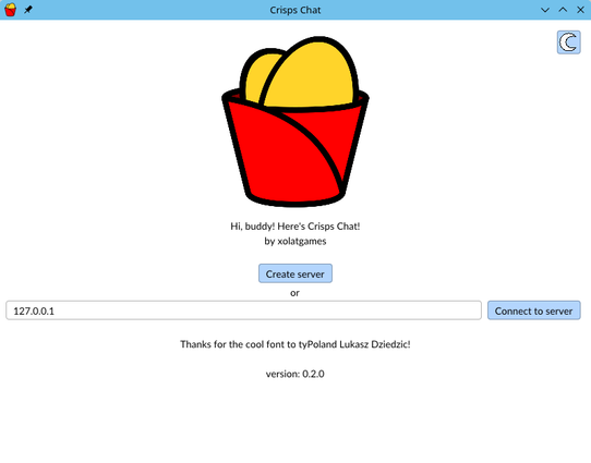 The Main screen in Light mode.