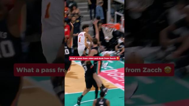 Just an excellent play all around #nba #jalenjohnson #zaccharierisacher #hawks
