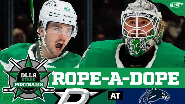 Jake Oettinger Shines As Stars Beat Canucks 4-2 In Vancouver | DLLS STARS POSTGAME