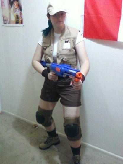 Me cosplaying as Fio from Metal Slug 3 around the year 2010.