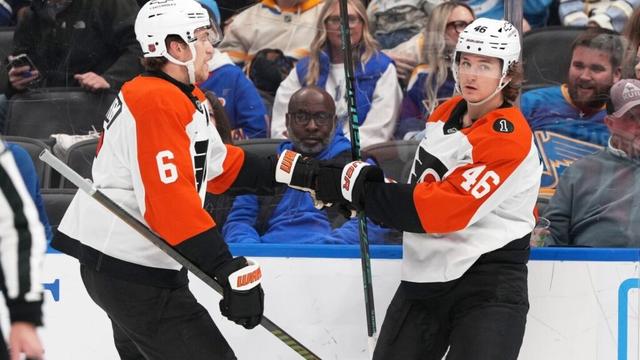 Travis Sanheim's overtime goal lifts Philadelphia Flyers over St. Louis Blues