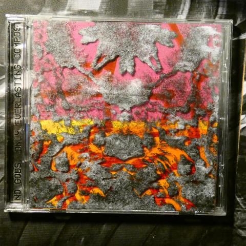 "No gods, only everlasting compost" Memero + ChaosVG 
Release CD-R front cover