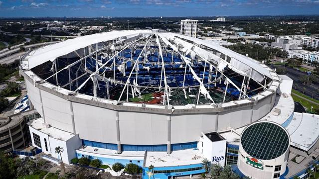 Rays stadium repairs show Tropicana Field fixed after Hurricane Milton