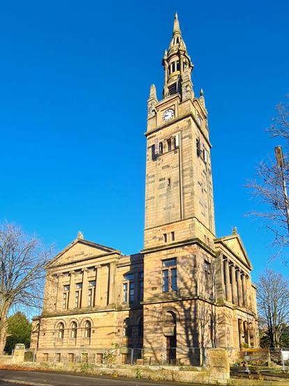 A Classical style Victorian church in Glasgow.