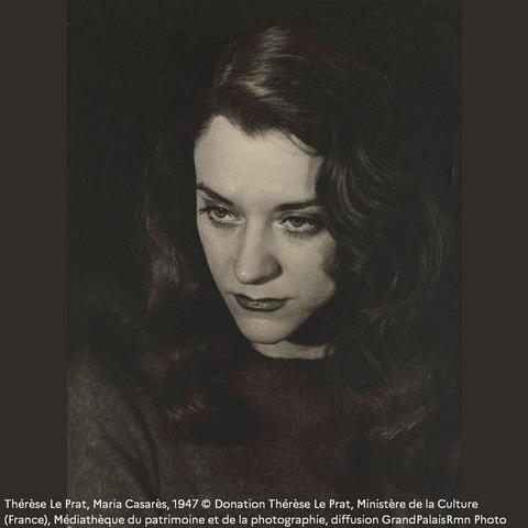 Thérèse Le Prat, Maria Casarès, 1947 © Donation Thérèse Le Prat, Ministère de la Culture (France), Médiathèque du patrimoine et de la photographie, diffusion GrandPalaisRmn Photo