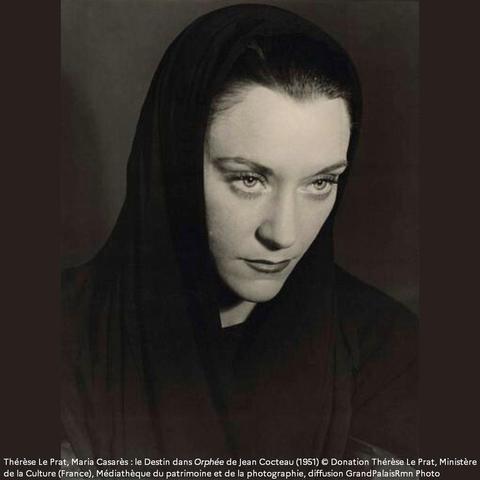 Thérèse Le Prat, Maria Casarès : le Destin dans Orphée de Jean Cocteau (1951) © Donation Thérèse Le Prat, Ministère de la Culture (France), Médiathèque du patrimoine et de la photographie, diffusion GrandPalaisRmn Photo