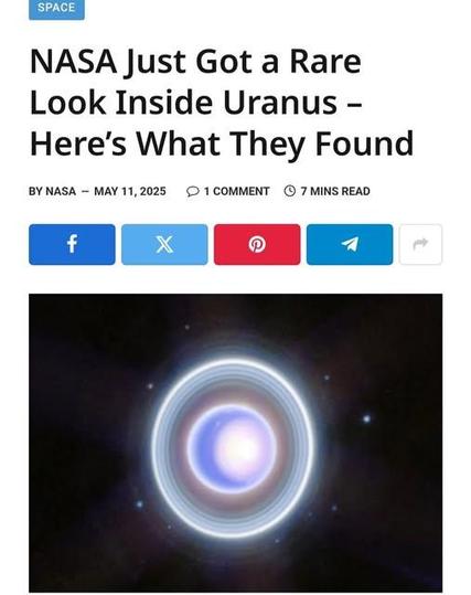 NASA just got a rate look inside Uranus - Here's what they found.