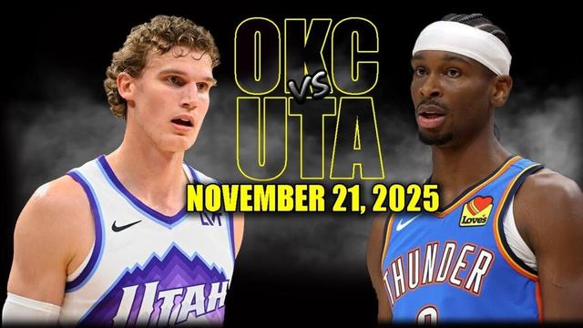 Oklahoma City Thunder vs Utah Jazz Full Game Highlights - November 21, 2025 | NBA Season