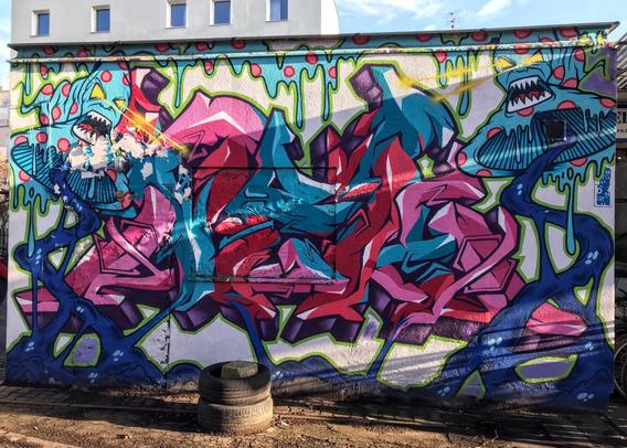 Artwork by unknown artist in Sopot, Poland