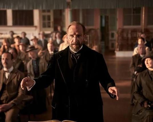 Ralph Fiennes plays a choirmaster helping a choral society in Yorkshire master the music of Elgar in Nicholas Hytner's Alan Bennett scripted movie The Choral.