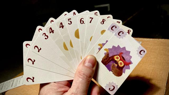 a fan of cards from Crisps!