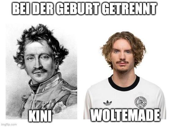 Bei Der Geburt Getrennt: Foto von König Ludwig II "Kini" neben "Woltemade"