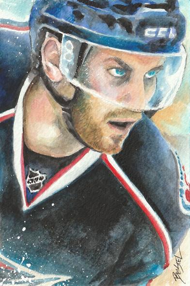 Boone Jenner watercolor portrait