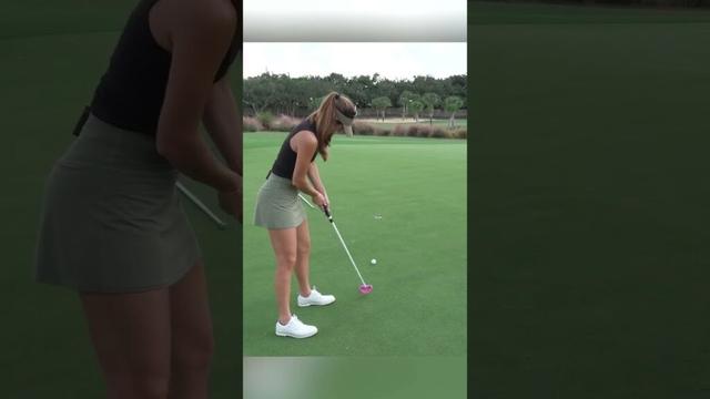 It was sooo close… #noobsplaygolf #golfdomgolf #golfer #golfgirls #golfgirlgames #golf