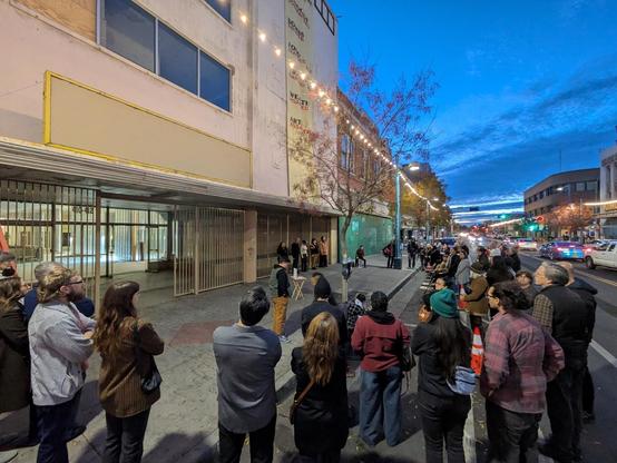 street theater performance for "fall of freedom", albuquerque new mexico u.s.
