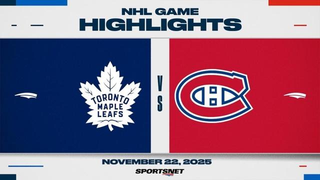 NHL Highlights | Maple Leafs vs. Canadiens - November 22, 2025