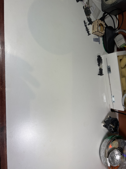 White surface of my workbench.