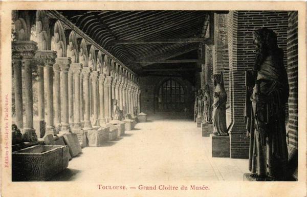 Toulouse - Grand Cloitre du Musée à #Toulouse (#HauteGaronne)  #CartePostaleAncienne 👉 https://cartorum.fr/carte-postale/368379/toulouse-toulouse-grand-cloitre-du-musee