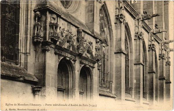 Montfort l'Amaury Eglise porte d'Andre de Foix à #MontfortlAmaury (#Yvelines)  #CartePostaleAncienne 👉 https://cartorum.fr/carte-postale/889995/montfort-lamaury-montfort-lamaury-eglise-porte-dandre-de-foix