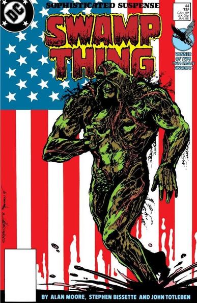 Swamp Thing (Volume 2) #44 is an issue of the series Swamp Thing (Volume 2) with a cover date of January, 1986. 


Cover Artists Steve Bissette
Title Bogeymen
Writer Alan Moore
Pencilers Steve Bissette Ron Randall
Inkers John Totleben