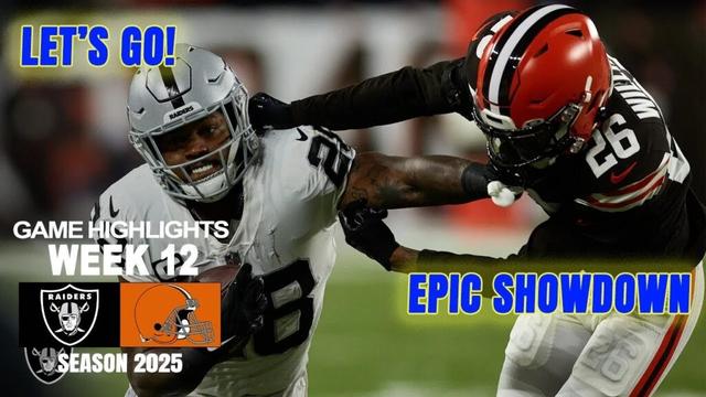 Cleveland Browns Vs Las Vegas Raiders GAME HIGHLIGHTS | NFL Today | NFL WEEK 12 Highlights