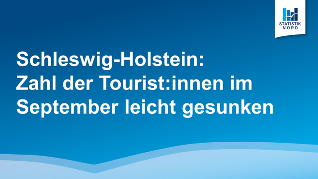 Schleswig-Holstein: Zahl der Tourist:innen im September leicht gesunken