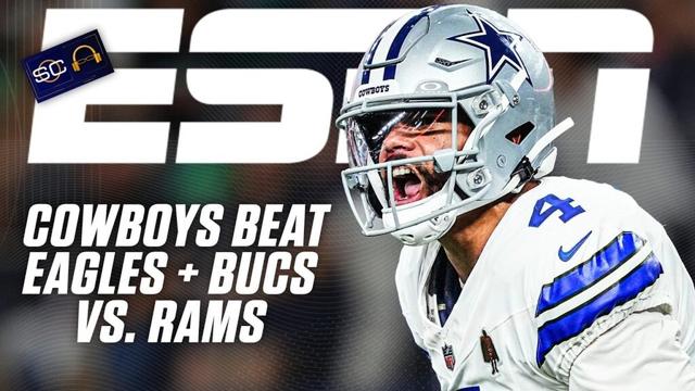 FULL REACTION: Cowboys beat the Eagles & Rams DOMINATE the Bucs | SC with SVP