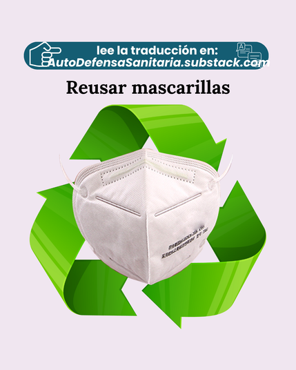 Reusar mascarillas