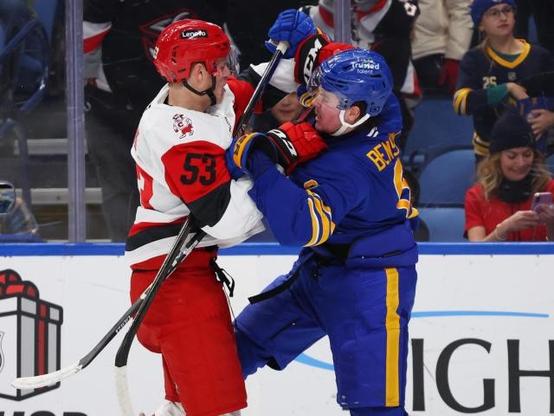 Beck Malenstyn's spectacular goal helps Sabres beat East-leading Hurricanes 4-1 :: WRALSportsFan.com