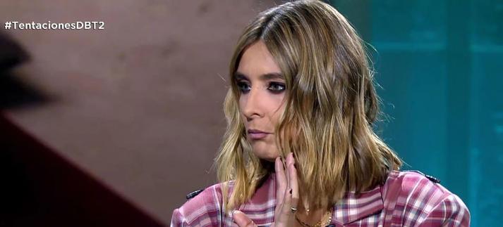 Sandra Barneda en el 'Debate de las Tentaciones' de Telecinco