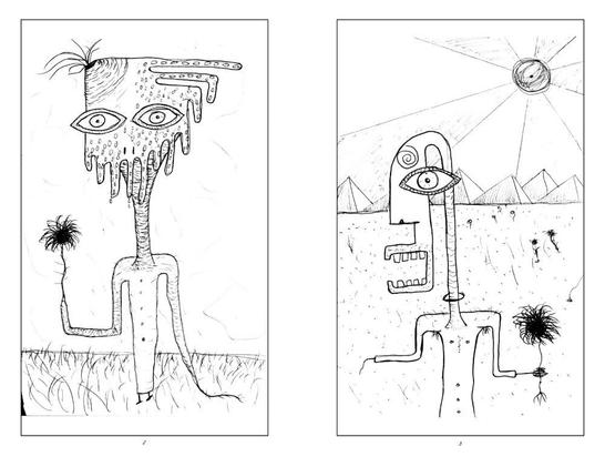 page spread from my art book Notebook Sketches 2011-2025